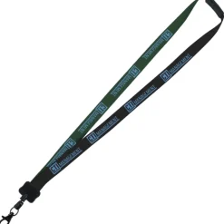 Two-Tone Smooth Nylon Lanyard - 7/8 inches - 36 inches - Metal Lobster Claw