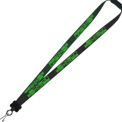 Two-Tone Smooth Nylon Lanyard - 7/8 inches - 36 inches - Metal Swivel Snap Hook