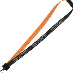 Two-Tone Smooth Nylon Lanyard - 7/8 inches - 36 inches - Plastic Swivel Snap Hook