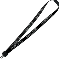 Two-Tone Smooth Nylon Lanyard - 7/8 inches - 36 inches - Plastic Swivel Snap Hook