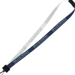 Two-Tone Smooth Nylon Lanyard - 7/8 inches - 36 inches - Plastic Swivel Snap Hook