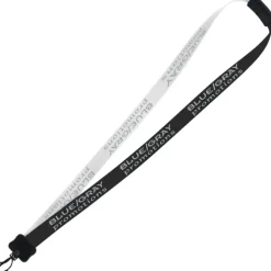 Two-Tone Smooth Nylon Lanyard - 7/8 inches - 36 inches - Plastic Swivel Snap Hook