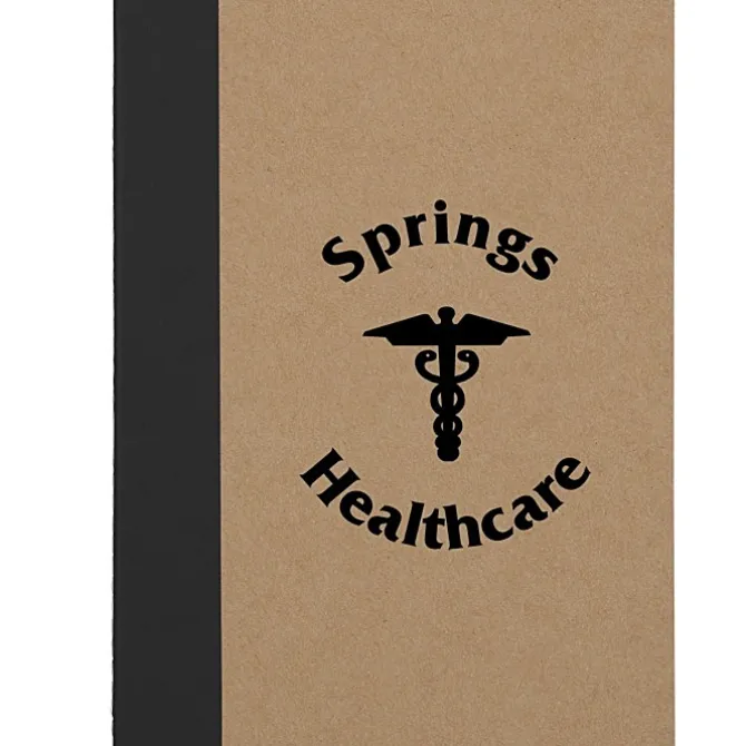 Two-Tone Stitched Notebook - 24 hr