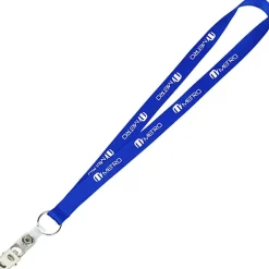 Value Lanyard - 3/4 inches - Snap with Metal Bulldog Clip - 24 hr