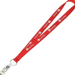Value Lanyard - 3/4 inches - Snap with Metal Bulldog Clip - 24 hr