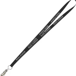 Value Lanyard - 1/2 inches - Snap with Metal Bulldog Clip - 24 hr
