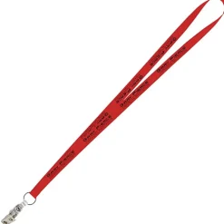Value Lanyard - 1/2 inch - Snap with Metal Bulldog Clip