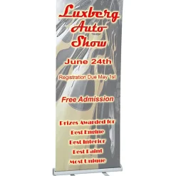 Value Polypropylene Retractable Banner Display - 31-1/2 inches