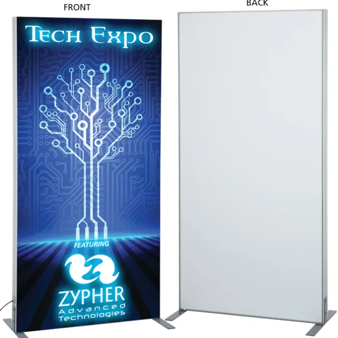 Vector Light Box Banner Stand - 36 inches - One Sided