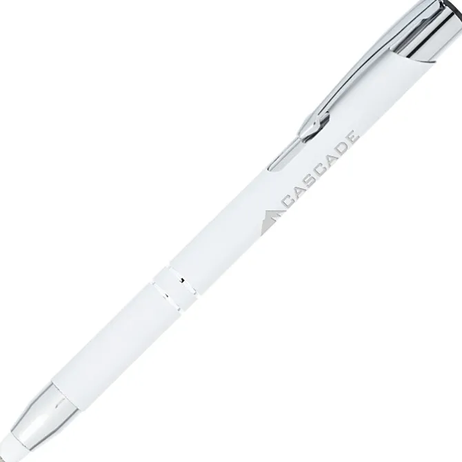 Venetian Soft Touch Stylus Metal Pen - Laser - 24 hr