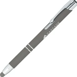 Venetian Soft Touch Stylus Metal Pen - Laser - 24 hr