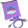 Vibrant USB-C Charging Cable Pouch