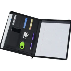 Vienna Heathered Zippered Padfolio
