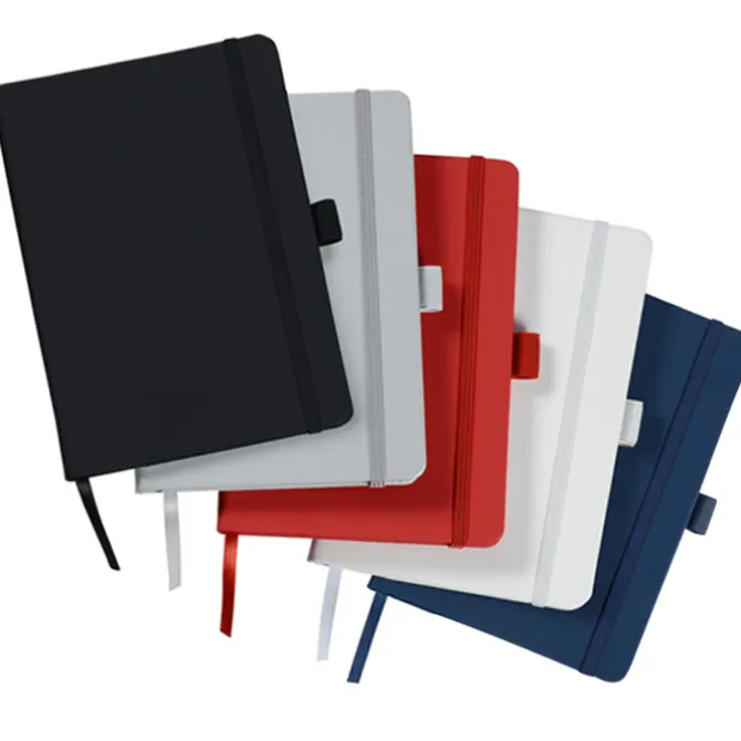 Vienna Satin Touch Hard Cover Notebook - Debossed
