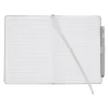 Vienna Satin Touch Hard Cover Notebook with Pen - Debossed - 24 hr