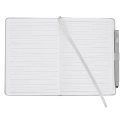 Vienna Satin Touch Hard Cover Notebook with Pen - Debossed - 24 hr