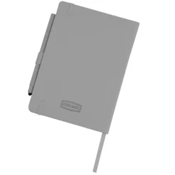 Vienna Satin Touch Hard Cover Notebook with Pen - Debossed - 24 hr