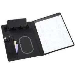 Vienna Satin Touch Wireless Charging Padfolio