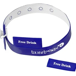 Vinyl Locking Wristband - 2 Tabs