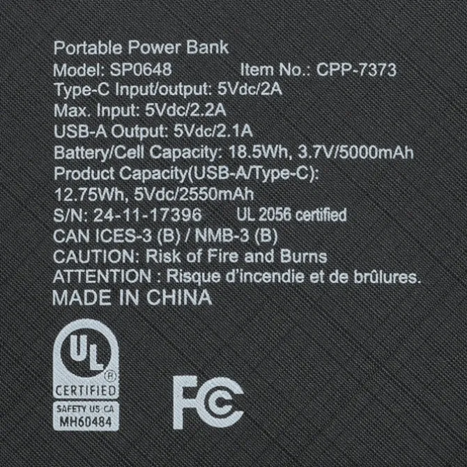 Vivid Boost Power Bank - 5000 mAh