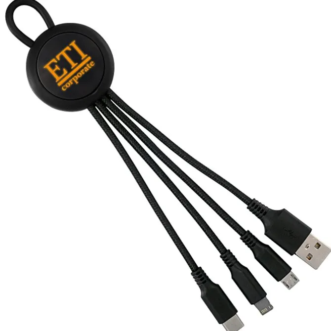 Vivid Loop Charging Cable - Light-Up Logo