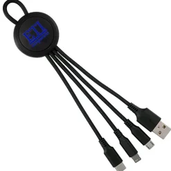 Vivid Loop Charging Cable - Light-Up Logo