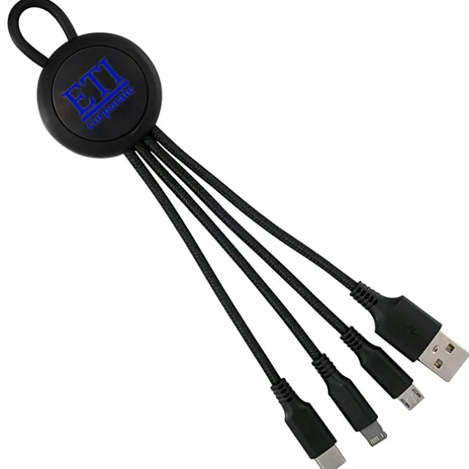 Vivid Loop Charging Cable - Light-Up Logo