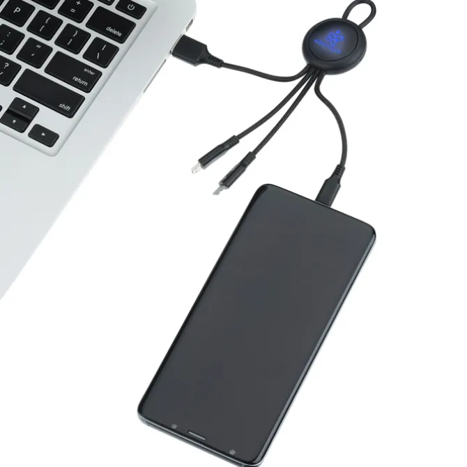 Vivid Loop Charging Cable - Light-Up Logo