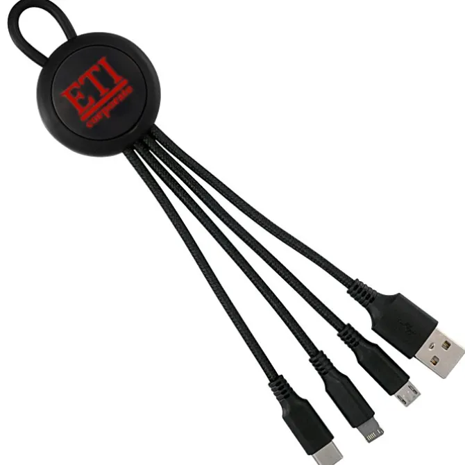 Vivid Loop Charging Cable - Light-Up Logo
