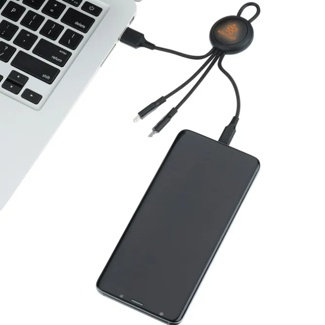 Vivid Loop Charging Cable - Light-Up Logo