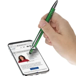 Vortex Soft Touch Stylus Metal Pen - Full Color