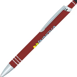 Vortex Soft Touch Stylus Metal Pen - Full Color