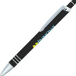 Vortex Soft Touch Stylus Metal Pen - Full Color