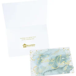 Watercolor Peace and Joy Greeting Card