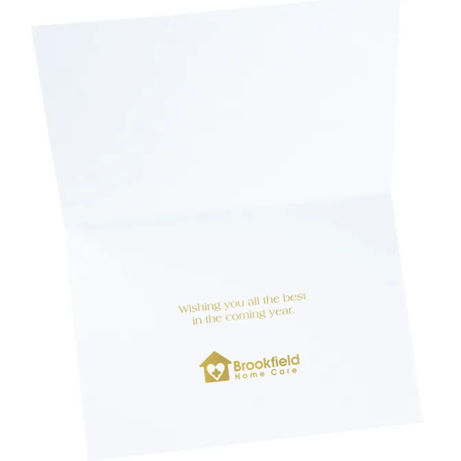 Watercolor Peace and Joy Greeting Card