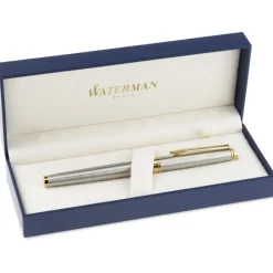 Waterman Hemisphere Rollerball Metal Pen - Stainless Steel