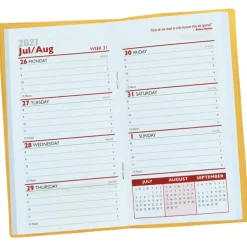 Weekly Pocket Planner with Pen - Translucent