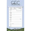 Weekly Tear Away Memo Calendar - Mountain
