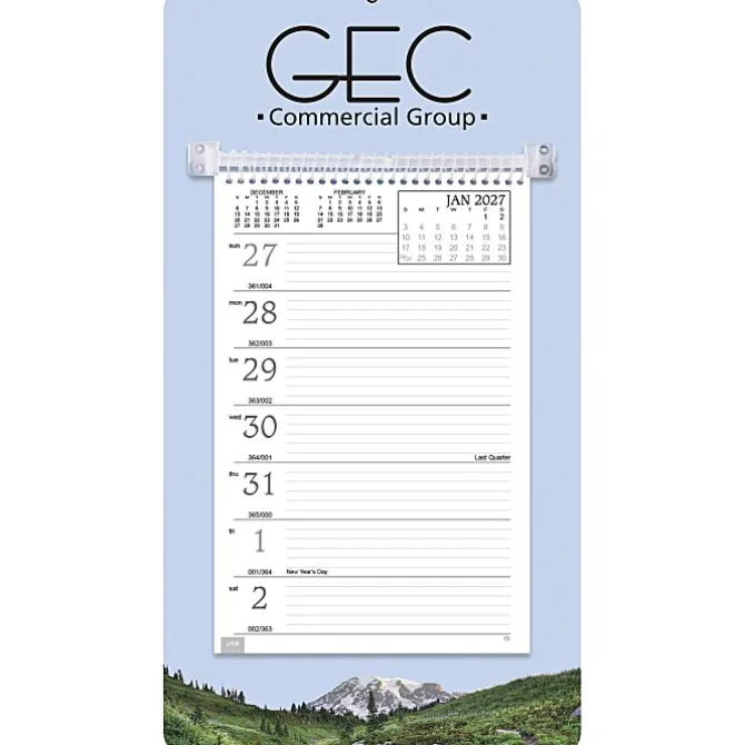Weekly Tear Away Memo Calendar - Mountain