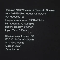 Whammo Recycled Bluetooth Speaker