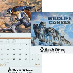 Wildlife Canvas Calendar - Stapled