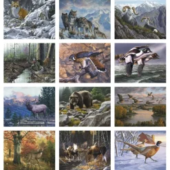 Wildlife Canvas Calendar - Stapled