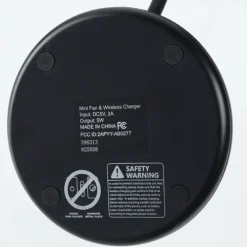 Wireless Charger Desktop Fan with Ring Light