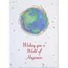 World of Happiness Greeting Card