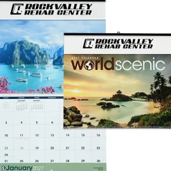 World Scenic Large Wall Calendar