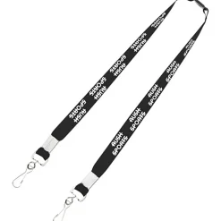 Youth Polyester 5/8-inch Lanyard with Neck Clasp and Swivel Snap Hooks