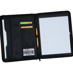 Zippered Portfolio - Leather - 24 hr