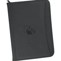 Zippered Vinyl Portfolio - Debossed