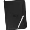 Zippered Vinyl Portfolio Set - Debossed - 24 hr