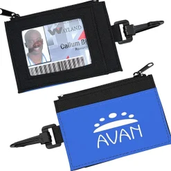 Zip Pouch ID Holder - Black